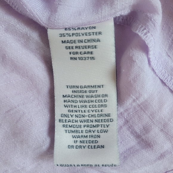 Nanette Lepore Lilac Blouse With Ruffles And Pintuck Details Size Large - Picture 10 of 11